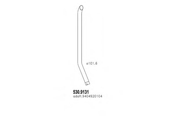 ASSO 530.9131 Exhaust Pipe